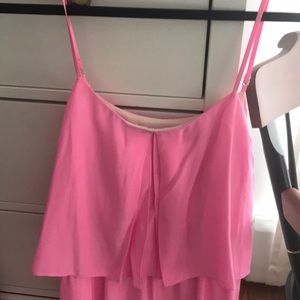 Hot pink short dress